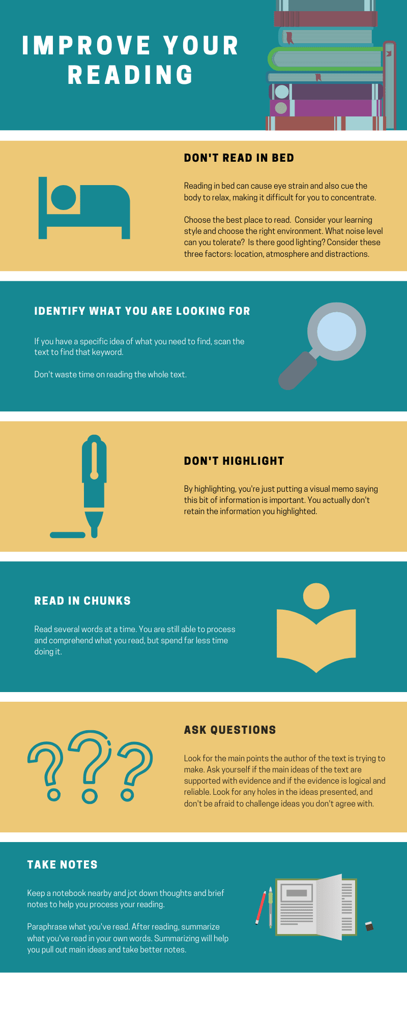 Improve Your Reading Infographic